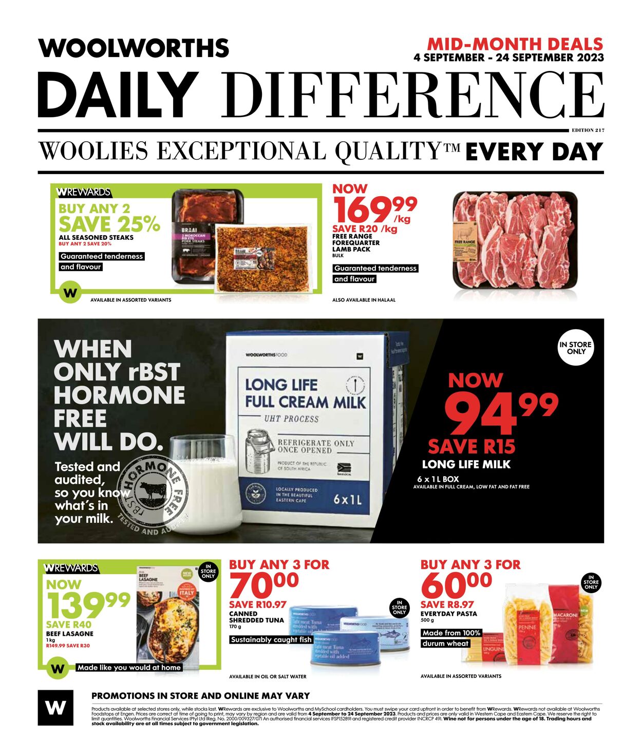 Special Woolworths 07.09.2023 - 24.09.2023