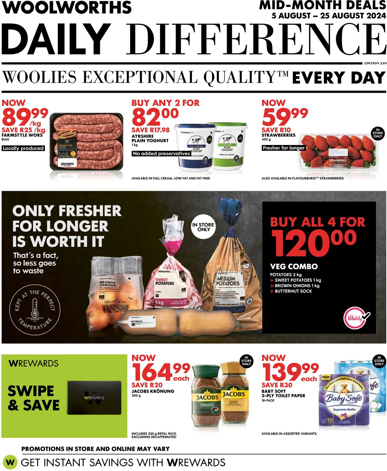 Special Woolworths 05.08.2024 - 25.08.2024