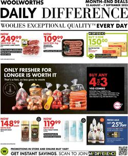 Special Woolworths 25.08.2025 - 07.09.2025