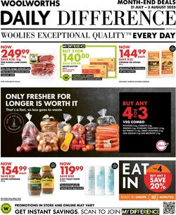 Special Woolworths 21.07.2025 - 03.08.2025