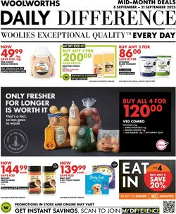 Special Woolworths 08.09.2025 - 21.09.2025