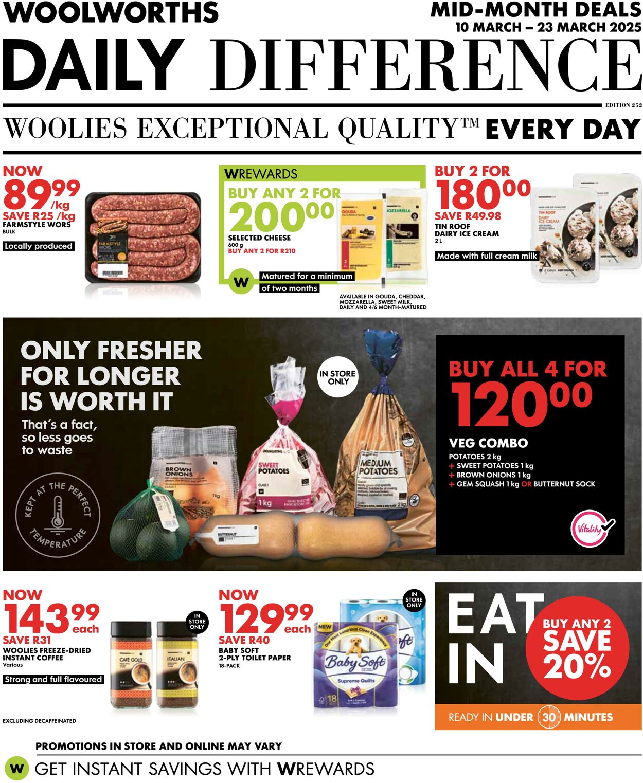 Special Woolworths - Woolworths Online Shopping | Woolworths  | Woolworths.co.za 10 Mar, 2025 - 23 Mar, 2025