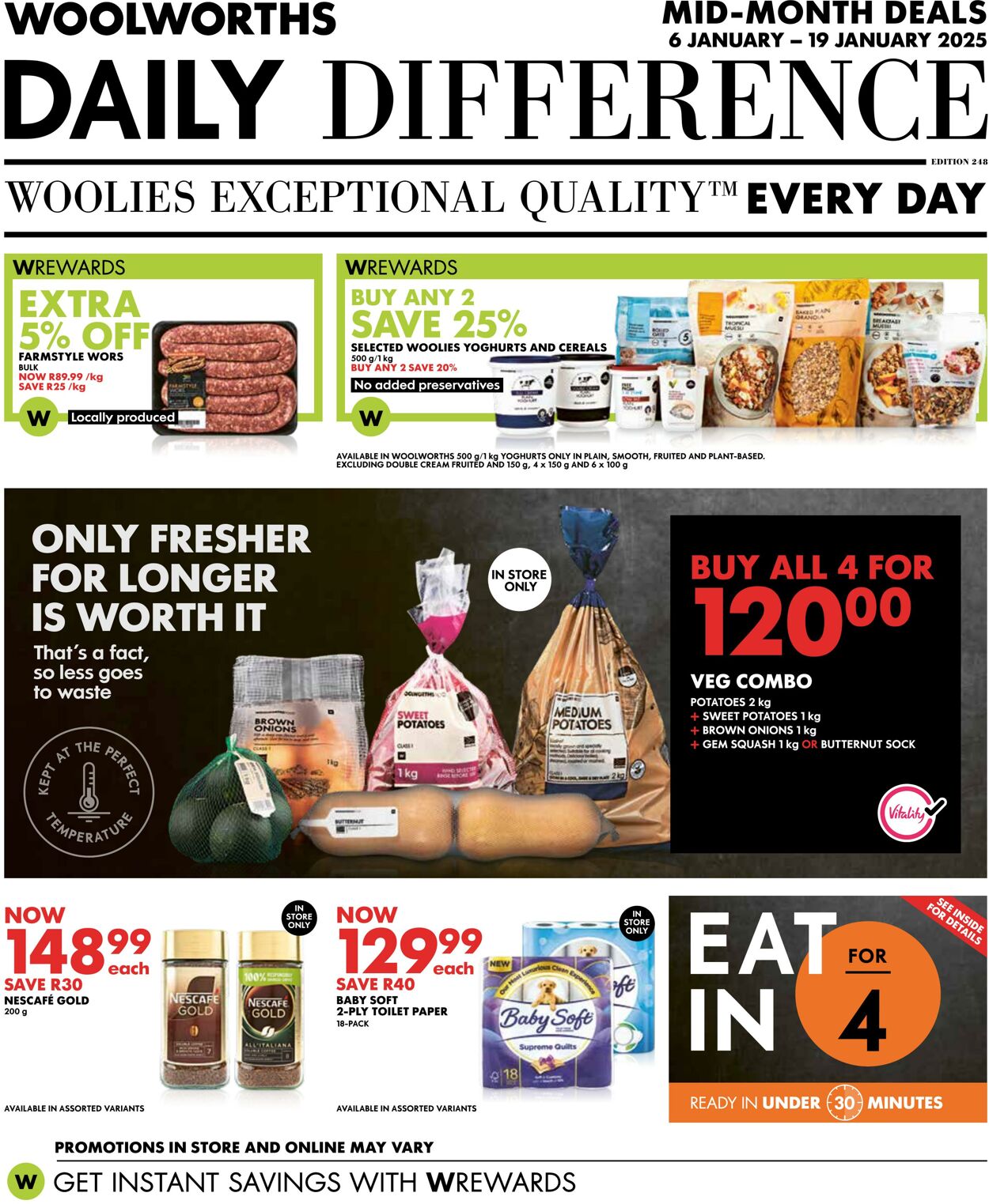 Special Woolworths - Woolworths Online Shopping | Woolworths  | Woolworths.co.za 6 Jan, 2025 - 19 Jan, 2025