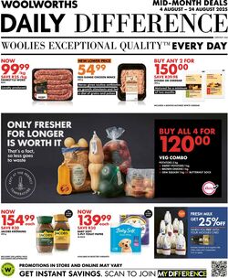 Special Woolworths 04.08.2025 - 24.08.2025