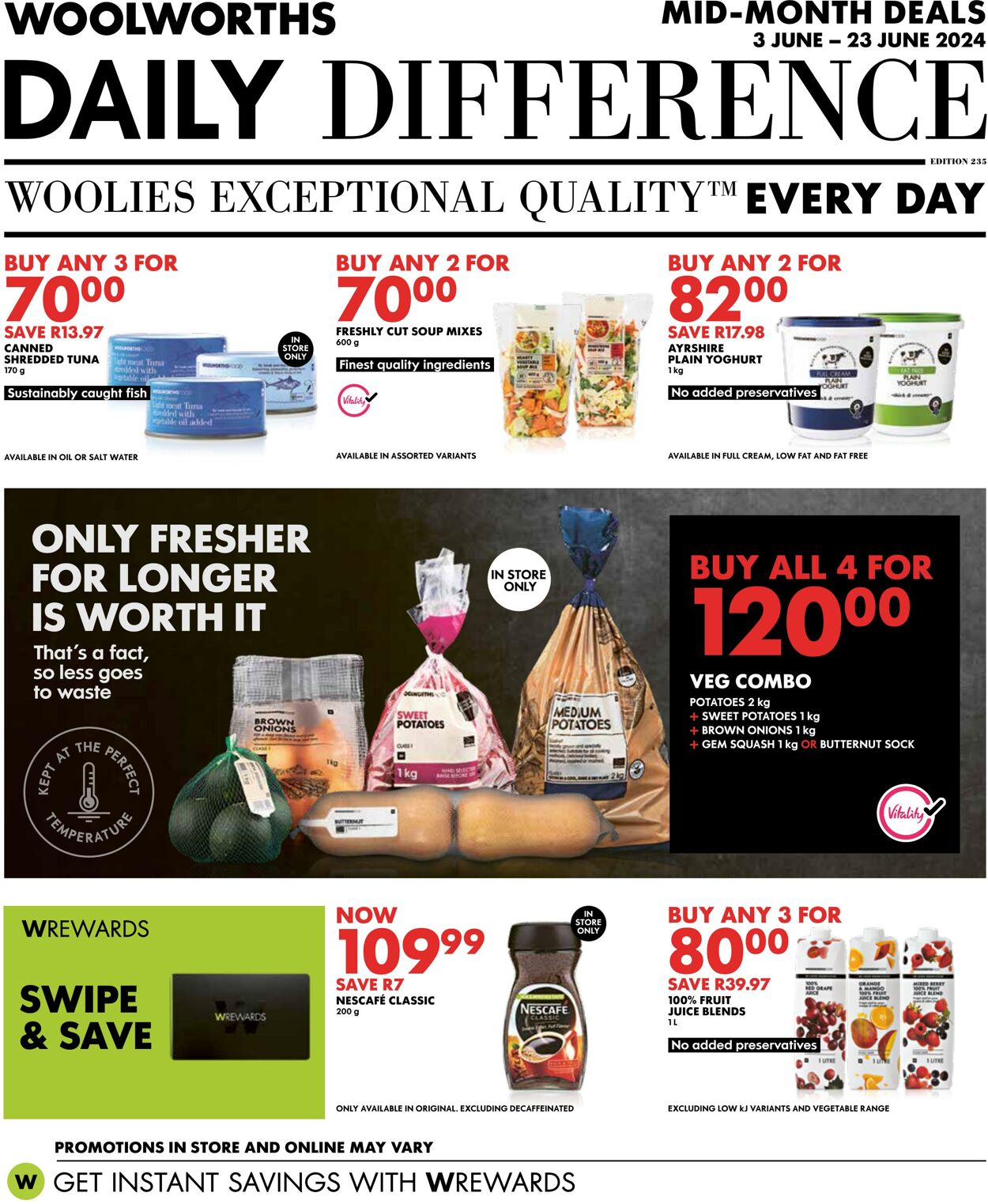 Special Woolworths - Woolworths Online Shopping | Woolworths  | Woolworths.co.za 3 Jun, 2024 - 23 Jun, 2024