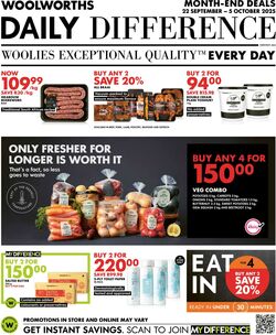 Special Woolworths 22.10.2025 - 05.11.2025